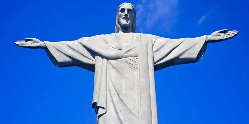 Cristo Redentor, no Rio de Janeiro, Brasil