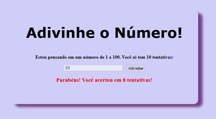adivinhar o número em 10 tentativas